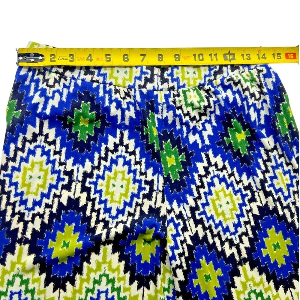 CHA CHA VENTE Womens Wide Leg Pull On Elastic Waist Pants M Hippy Psychedelic - Picture 7 of 10